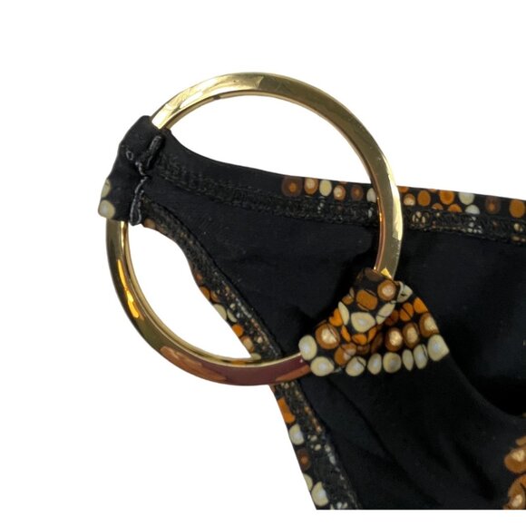 L*SPACE Geometric Print 2 Piece Bikini Swimsuit Boho Retro 70s Look Size Small - Picture 5 of 14